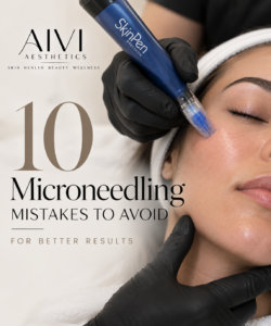 Microneedling treatment for acne scars and skin texture at AIVI Aesthetics in Agoura Hills